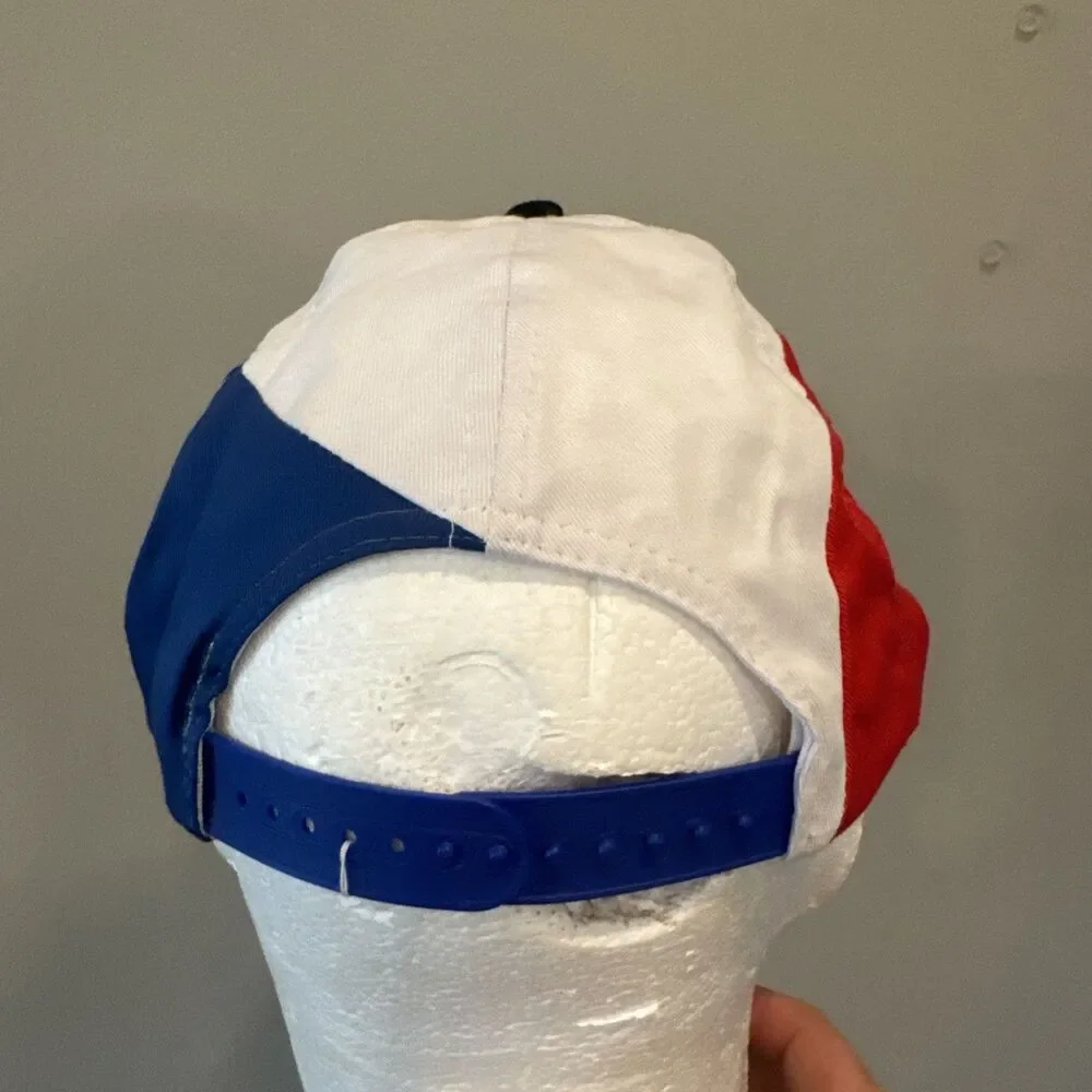 Vintage NHRA Racing Hat Snapback Red White Blue Drag Racing Cap
